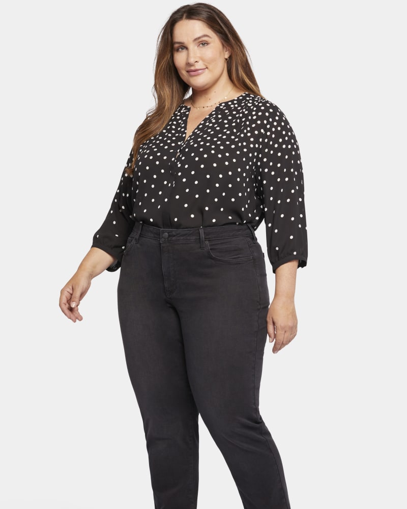 Front of a model wearing a size 26W Emma Relaxed Slender in Legend by NYDJ. | dia_product_style_image_id:301511